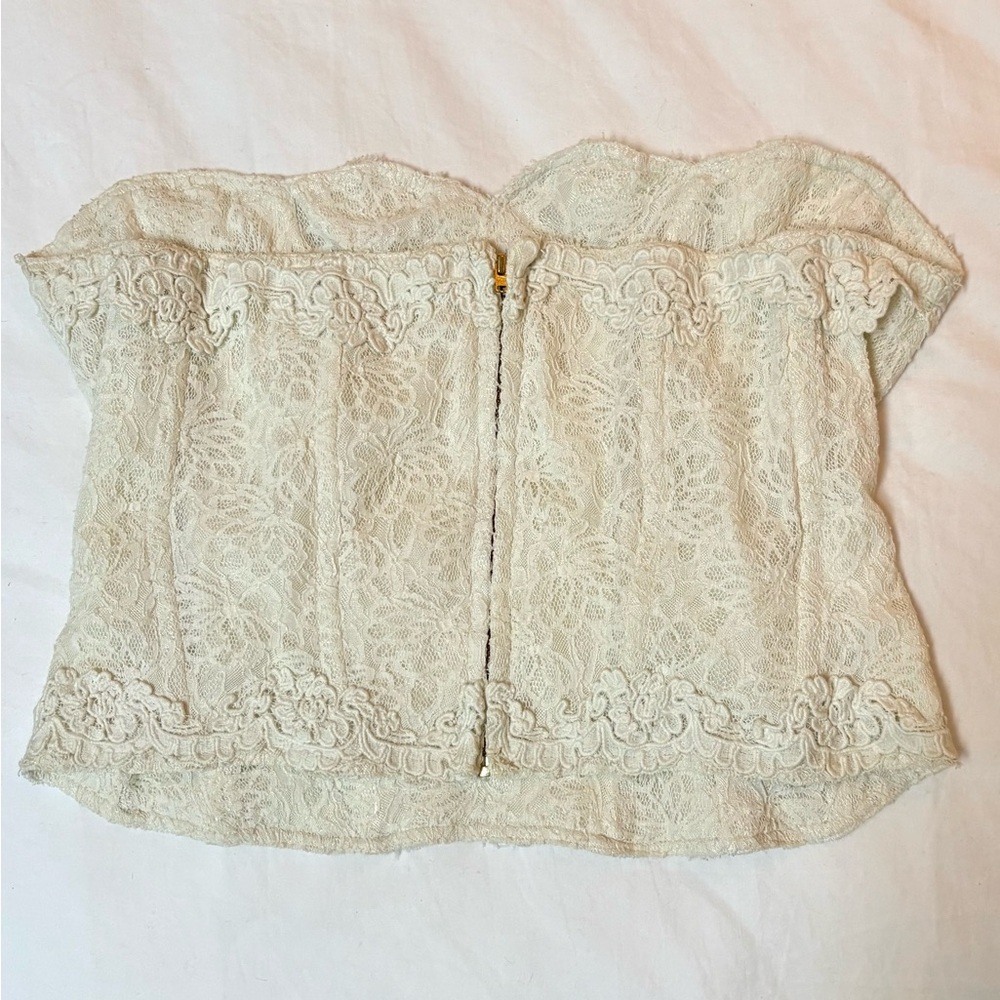 LoveShackFancy Arno Bustier in Antique White - Picture 6 of 8